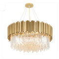 Nordic living room ceiling lamp American industrial chandelier tassel villa ceiling lamp living room crystal lamp